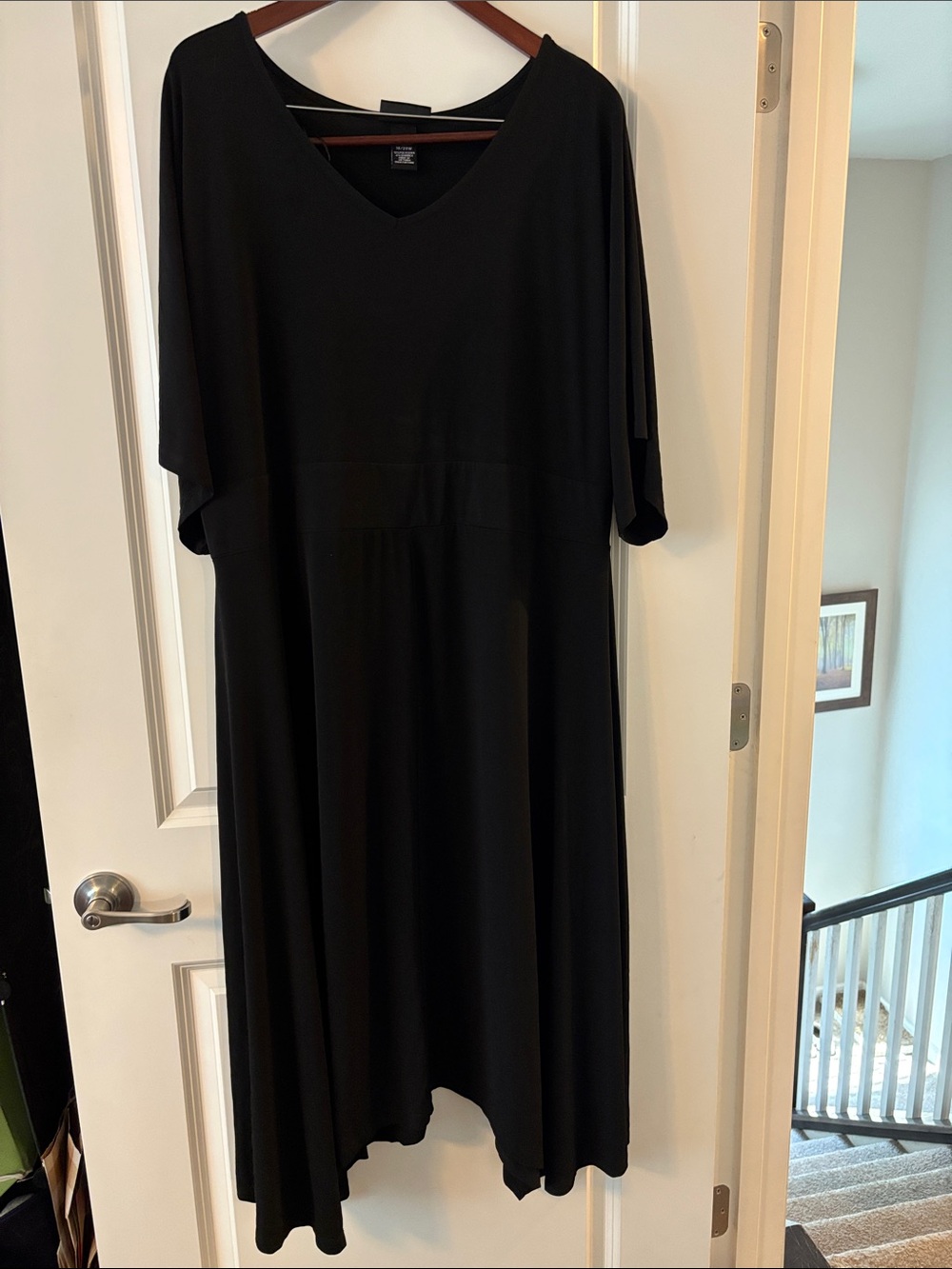 Maggie Barnes Black V-Neck Maxi Dress